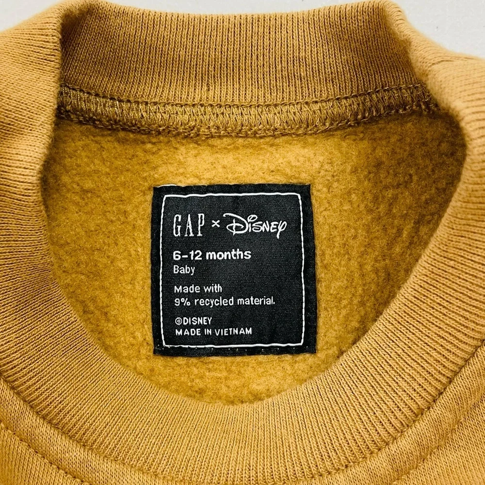 Gap x Disney Mickey Mouse 2 Piece Set Boys 6-12M Girls Sweatsuit Acorn Brown